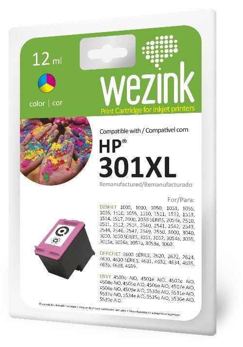 Tinteiro Wezink WZ Compatível com HP 301 XL Tricolor Hot on Sale