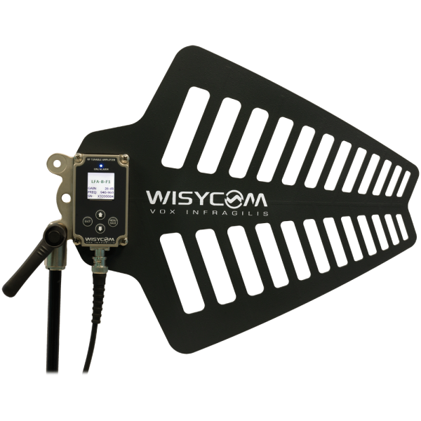 Wisycom LFA-N-F2 (N Connector) Ultra-Wideband Active Antennna W Remote Control Filters on Sale