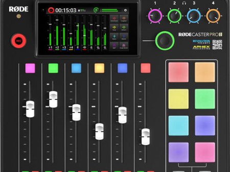 RODE RODECaster Pro II Integrated Audio Production Studio Supply