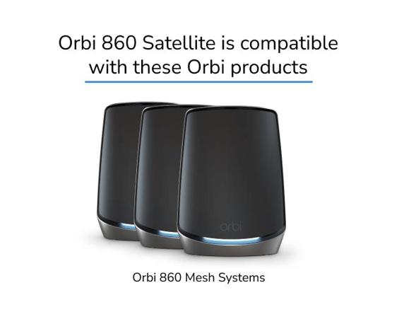 NETGEAR Orbi 860 Series Tri-Band WiFi 6 Mesh Add-on Satellite Black Edition (RBS860B-100APS) Cheap