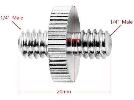 1 4 -20 Male to 1 4 -20 Male Thread Adapter (Individual) Online Hot Sale