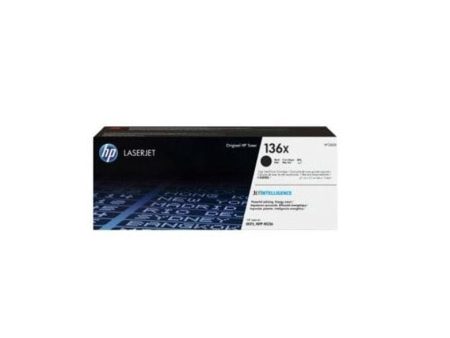 HP 136X High Yield Black Original LaserJet Toner Cartridge (W1360X) Supply