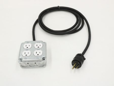 10  Quad Duplex Box with 4 Outlets For Discount