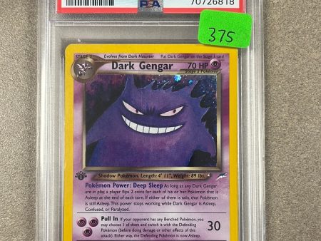 2002 Pokémon neo destiny dark gengar holo 1st edition psa 7 Online now