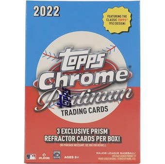 2022 Topps Chrome Platinum Anniversary Baseball 8-Pack Blaster Box For Cheap